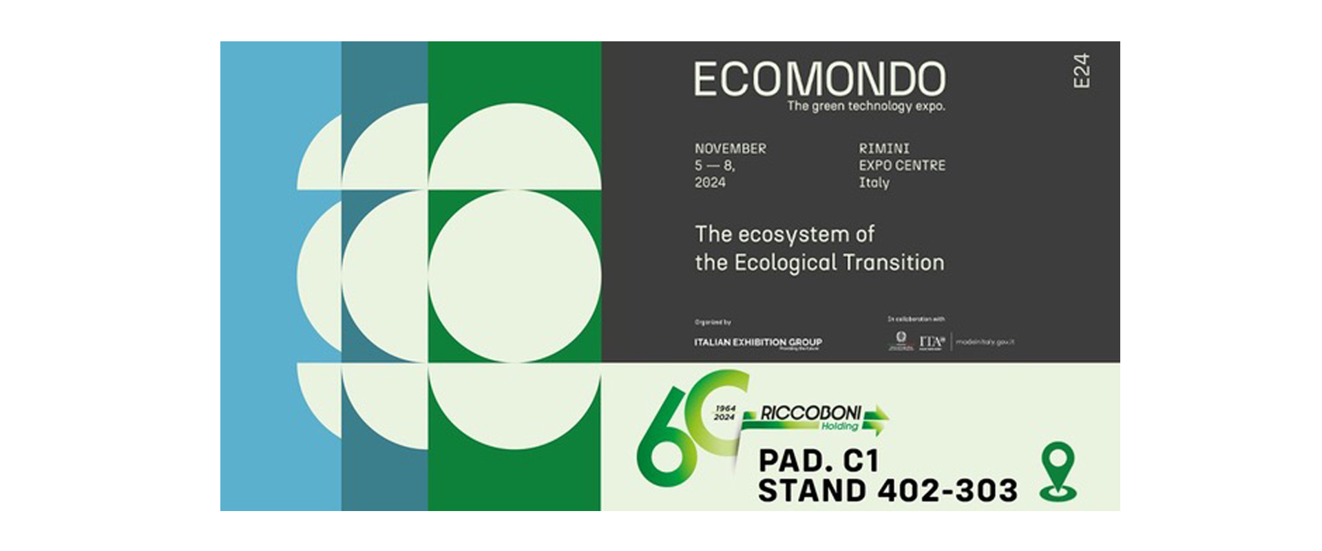 RICCOBONI ATTENDS ECOMONDO 2024 WITH A TRIBUTE TO ITS 60TH ANNIVERSARY