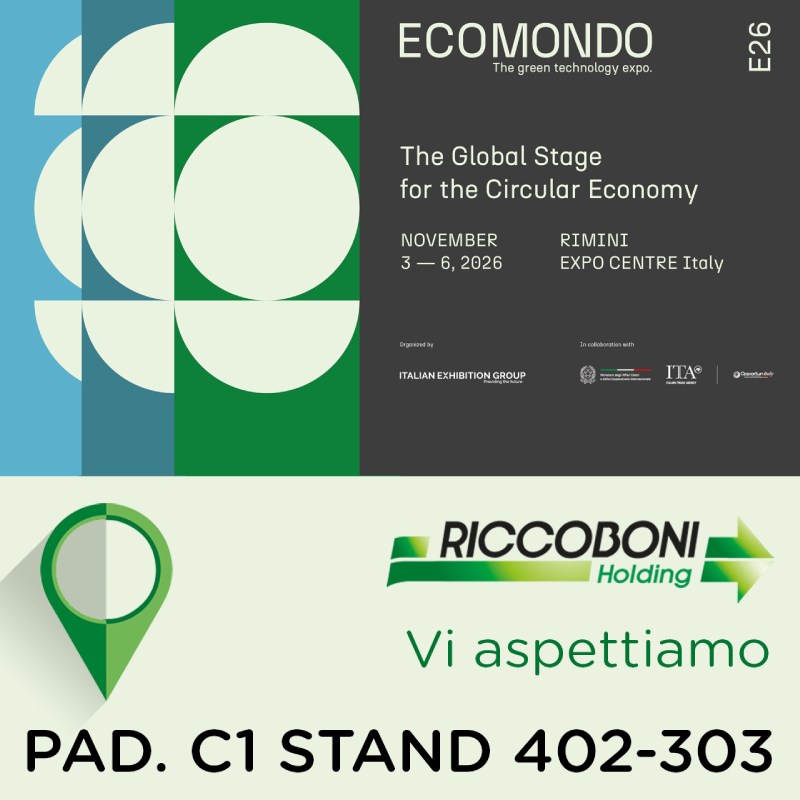 Il gruppo Riccoboni a Ecomondo 2026